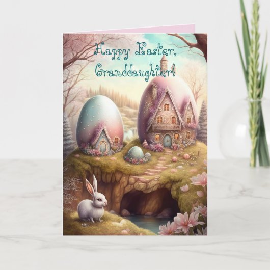 EASTER DORF GRANDAUGHTER CARD DANKESKARTE (Vorderseite)