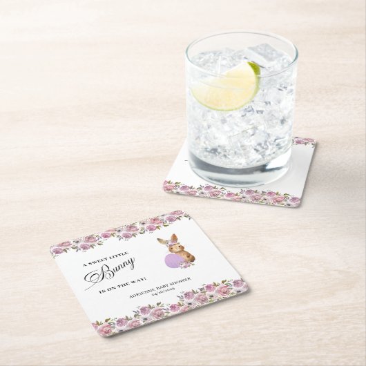 Easter Drinks Baby Shower  Rechteckiger Pappuntersetzer (Vor Ort)