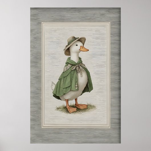 Easter Duck Printable Art, Spring Minimalist Poster (Vorne)