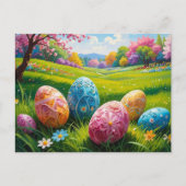 Easter Egg Art Postcard Postkarte (Vorderseite)
