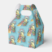 EASTER EGG BASKET GIRAFFE, GABLE-FAVOR-BOX Wiederh Geschenkschachtel (Rückseite)