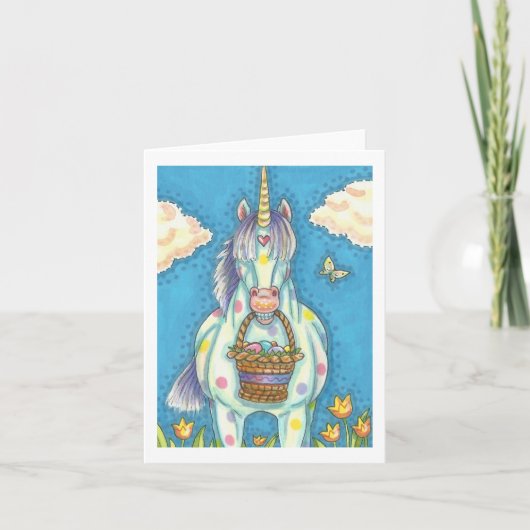 EASTER EGG BASKET UNICORN, FANTASY PONY Blank (Vorderseite)