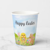  Easter Egg Brunch Chick Easter Bunny Party Pappbecher (Rückseite)