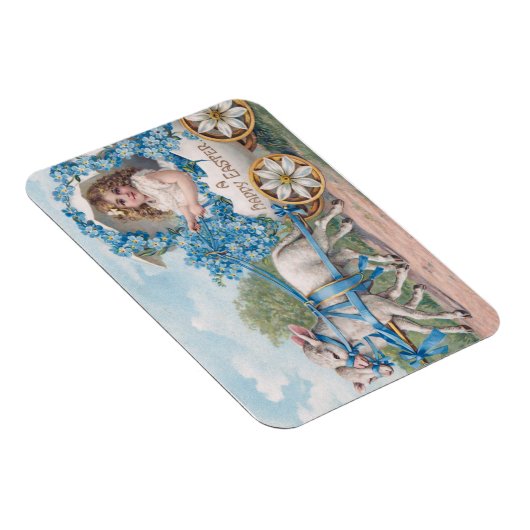 Easter egg carriage ride with lambs magnet (Rechte Seite)