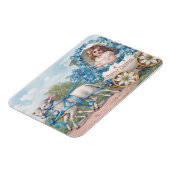 Easter egg carriage ride with lambs magnet (Linke Seite)