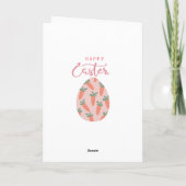 Easter Egg & Carrots Feiertagskarte (Rückseite)