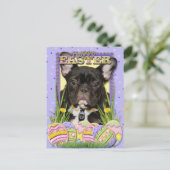 Easter Egg Cookies - French Bulldog Feiertagspostkarte (Stehend Vorderseite)