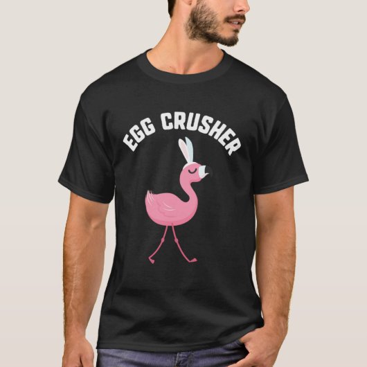Easter Egg Crusher Flamingo Bunny Candy kids Gift T-Shirt (Vorderseite)