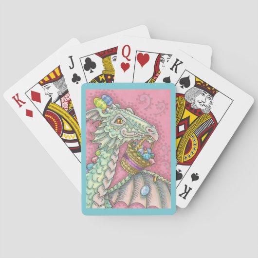 EASTER EGG DRAGON, FANTASY PLAYCARDS Poker Spielkarten (Rückseite)