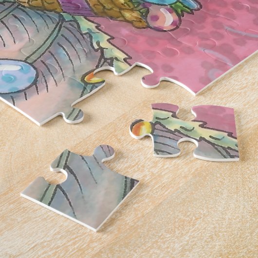 EASTER EGG DRAGON FANTASY PUZZZLE Pink Puzzle (Seite)