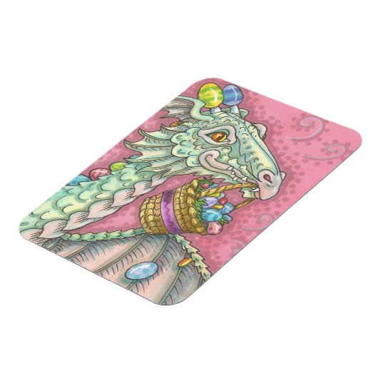 EASTER EGG DRAGON Fantasy Spring MAGNET Rectangle (Linke Seite)