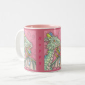 EASTER EGG DRAGON TASSE Rosa (Vorderseite Links)