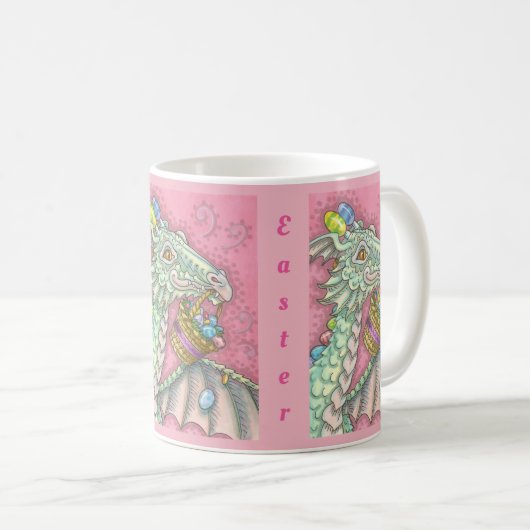 EASTER EGG DRAGON TASSE Rosa (VorderseiteRechts)