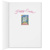 EASTER EGG FAIRY, BUNNY RABBIT GREETING CARD Verse (Innen (Rechts))