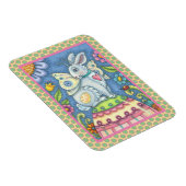 EASTER EGG FAIRY, FANTASY RABBIT MAGNET Rectangle (Rechte Seite)