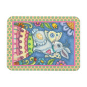 EASTER EGG FAIRY, FANTASY RABBIT MAGNET Rectangle (Horizontal)