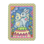 EASTER EGG FAIRY, FANTASY RABBIT MAGNET Rectangle (Vertikal)