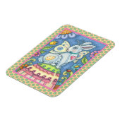 EASTER EGG FAIRY, FANTASY RABBIT MAGNET Rectangle (Linke Seite)
