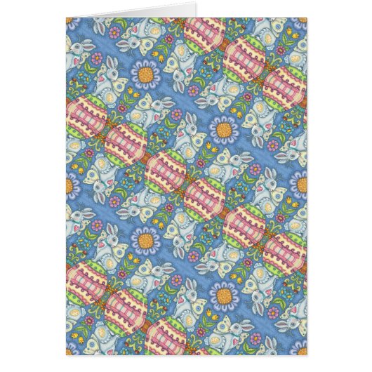 EASTER EGG FAIRY, FANTASY RABBIT NOTE CARD Blank (Vorne)