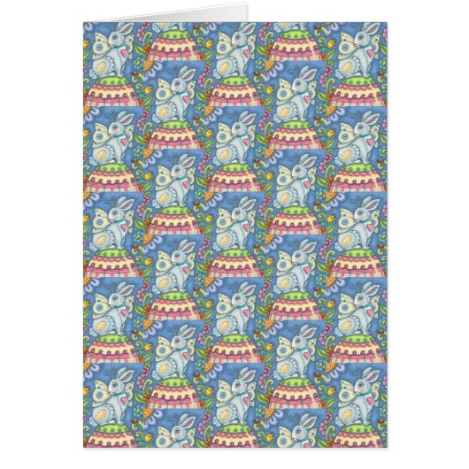 EASTER EGG FAIRY, FANTASY RABBIT NOTE CARD Blank (Vorne)