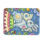 EASTER EGG FAIRY, RABBIT MAGNET Rectangle (Horizontal)