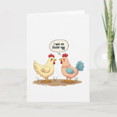 Easter Egg Funny Bird Card Karte (Vorderseite)