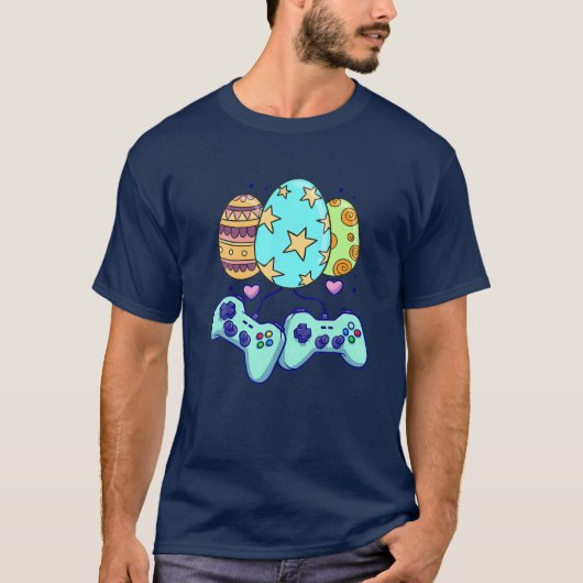 Easter Egg Games Controller - Gamers Liebe Oster T-Shirt (Vorderseite)