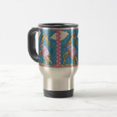 EASTER EGG GIRAFFE & TULIPS, FRÜHSTÜCK MUG REISEBECHER (Vorderseite Links)