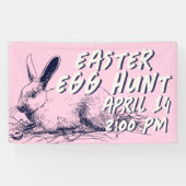 Easter Egg Hunt Banner - Easter Bunny (Horizontal)