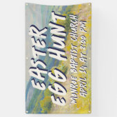 Easter Egg Hunt Banner - Pastel Landscape  (Vertikal)
