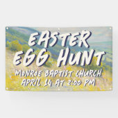 Easter Egg Hunt Banner - Pastel Landscape  (Horizontal)