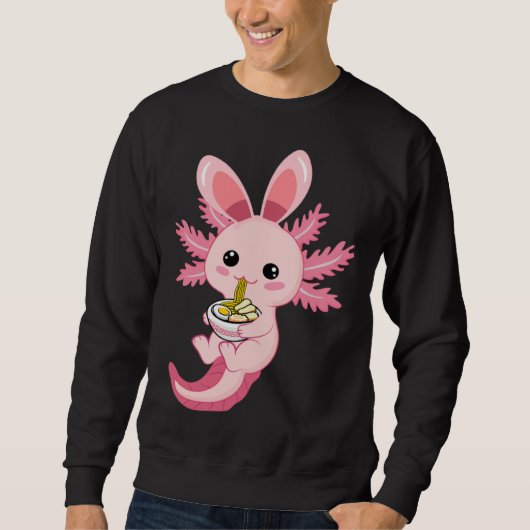 Easter Egg Hunt Bunny Ear Axolotl Easter Day 2023 Sweatshirt (Vorderseite)