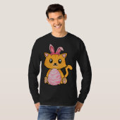 Easter Egg Hunt Bunny Ear Cat Easter Day 2023 T-Shirt (Vorne ganz)