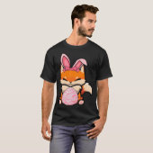 Easter Egg Hunt Bunny Ear Fox Easter Day 2023 T-Shirt (Vorne ganz)