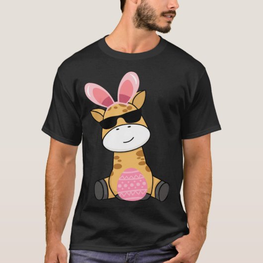 Easter Egg Hunt Bunny Ear Giraffe Easter Day 2023 T-Shirt (Vorderseite)