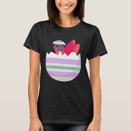 Easter Egg Hunt Bunny Ear Hummingbird Easter Day 2 T-Shirt (Vorderseite)