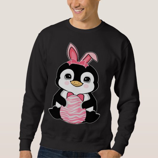 Easter Egg Hunt Bunny Ear penguin Easter Day 2023 Sweatshirt (Vorderseite)