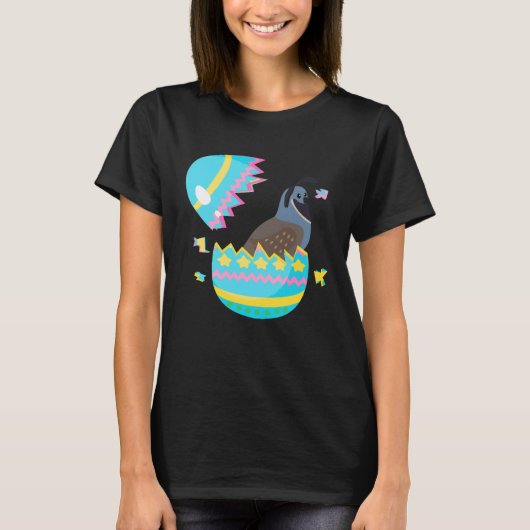 Easter Egg Hunt Bunny Ear Quail Easter Day 2023 T-Shirt (Vorderseite)