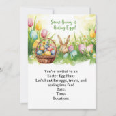 Easter Egg Hunt Invitation – Spring Easter Party Einladung (Vorderseite)