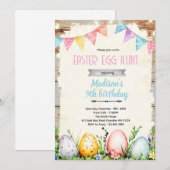 Easter egg Hunt party Invitation Einladung (Vorne/Hinten)