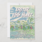 Easter Egg Hunt Party Invitations Einladung (Vorderseite)