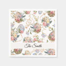 Easter Egg Hunt Party Napkins with Name Serviette