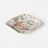 Easter Egg Hunt Party with Family Name Pappteller (Gewinkelt)