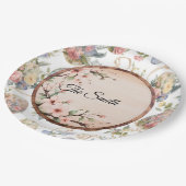 Easter Egg Hunt Party with Family Name Pappteller (Schrägansicht)