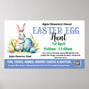 EASTER EGG HUNT PTO PTA Kirche Banner Poster