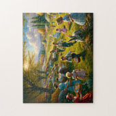 Easter Egg Hunt Springtime Picnic Family Fun Puzzle (Vertikal)