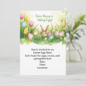 Easter egg hunting einladung (Stehend Vorderseite)