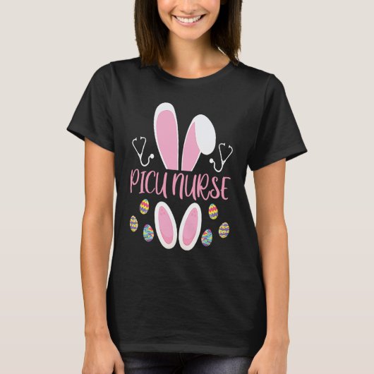 Easter Egg Hunting Rabbit Rn Easter Day Bunny PICU T-Shirt (Vorderseite)