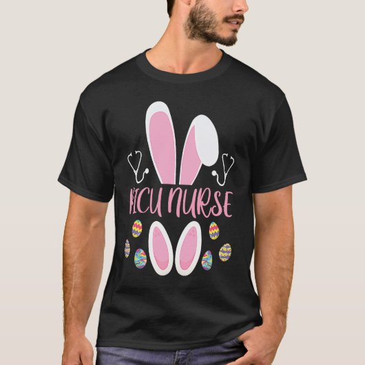 Easter Egg Hunting Rabbit Rn Easter Day Bunny PICU T-Shirt (Vorderseite)