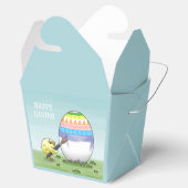 Easter egg is painted by the Yellow chick Geschenkschachtel (Geöffnet)